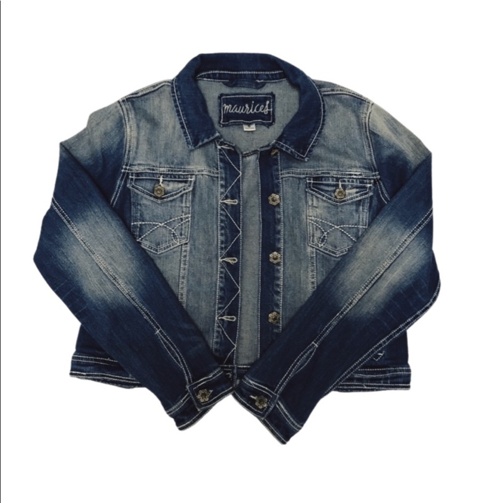 Maurices Plus Size 0 Jean Jacket